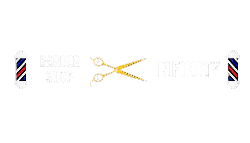 infinity barber shop logo